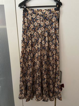 Falda larga estampada