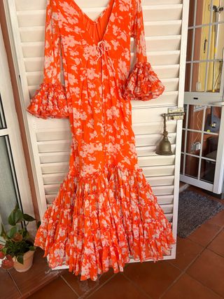 Traje de flamenca de gasa