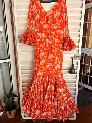 Traje de flamenca de gasa