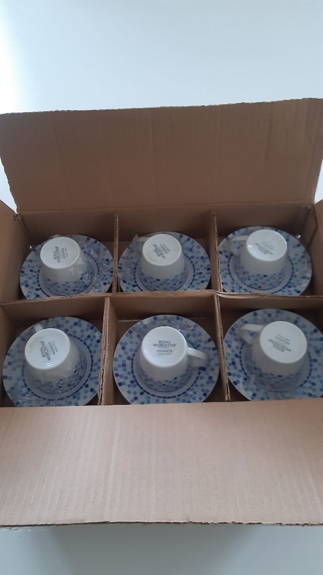 Set 6 tazzine da caffè nuove