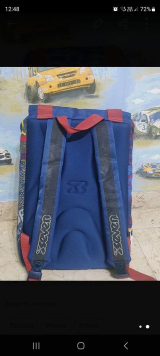 zaino seven, blu e rosso