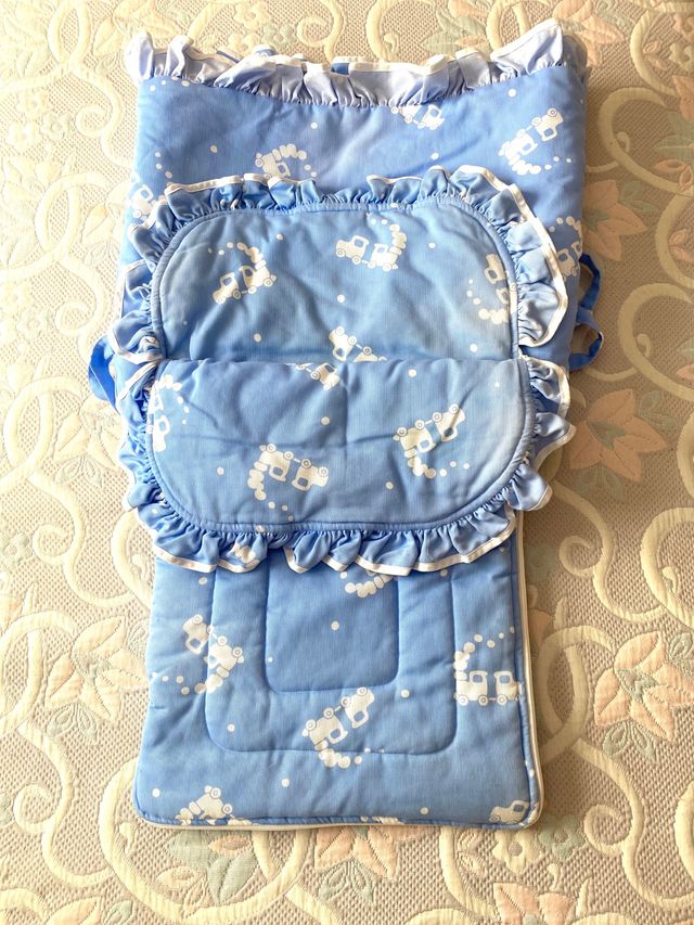 Saco + funda mini cuna. Precioso