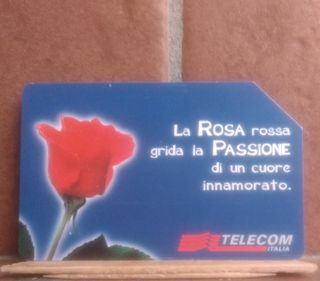 Tessera telefonica Messaggi floreali La Rosa