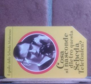 Tessera telefonica Il giallo della scheda gialla