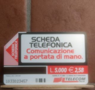 Tessera telefonica Comunicazione a portata di mano