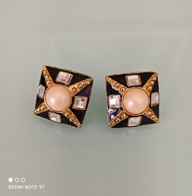 Pendientes perla vintage