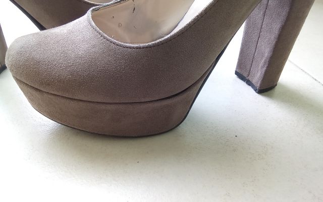 scarpe donna con plateau n.37