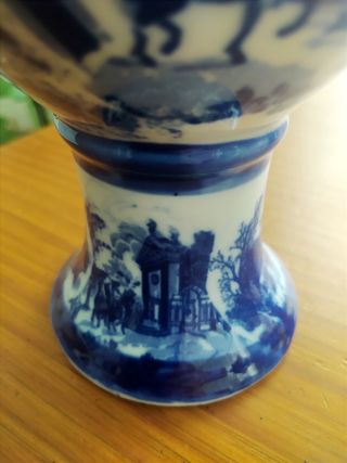 Jarrón porcelana azul cobalto