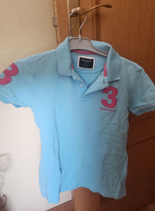 Polo Hackett azul turquesa