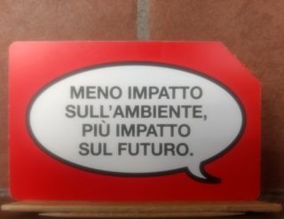 Tessera telefonica Meno impatto sull'ambiente...