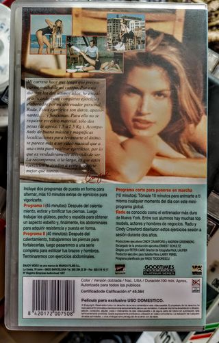 Cindy Crawford vhs modela tu cuerpo y mantente en