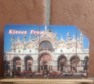 Scheda telefonica Kisses from Venezia