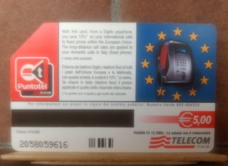 Trittico tessere telefoniche Kisses from