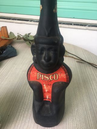 Botella de pisco.