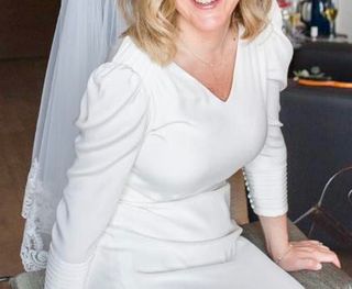 Vestido novia seda salvaje T38