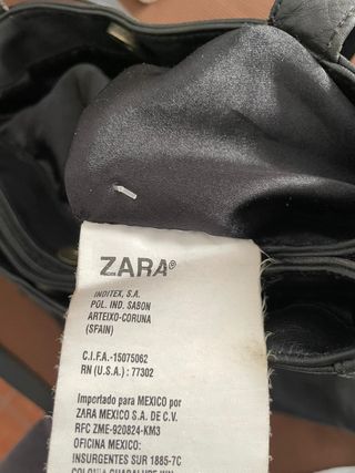 Bolso shopper de piel de Zara 