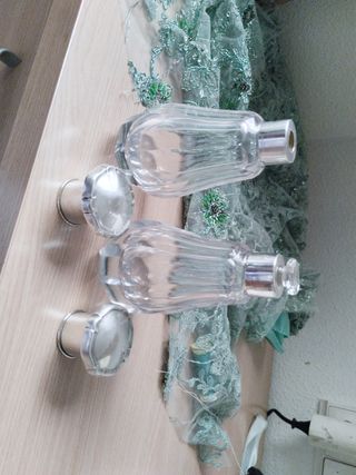 antiguos perfumeros plata