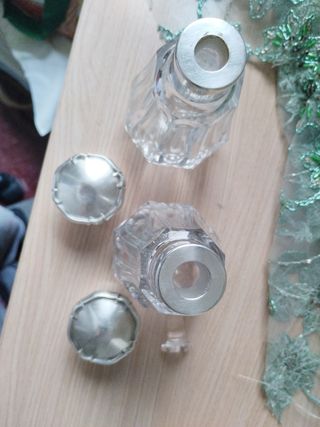 antiguos perfumeros plata