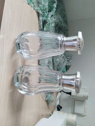 antiguos perfumeros plata