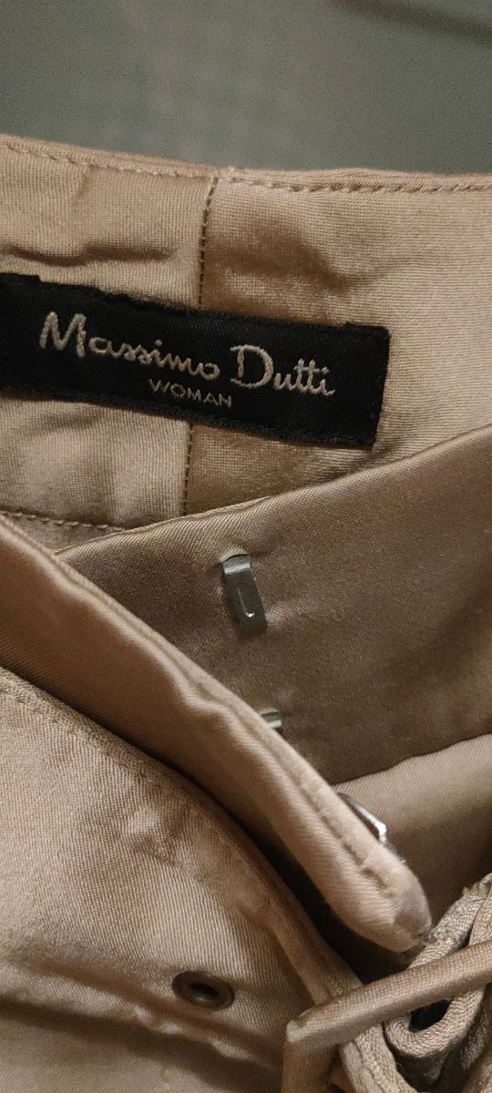 Falda de raso Massimo Dutti