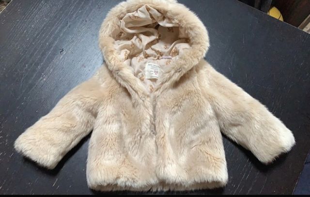 Giacca pellicciotto bimba Zara Babygirl 12/18