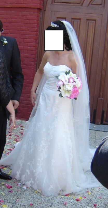 vestido de novia palabra de honor