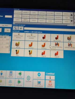 TPV TOSHIBA Win 7/15" WIFI+SOFT TPV+IMPRES