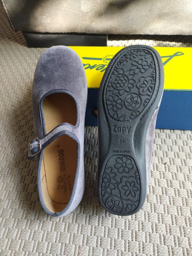 Manoletinas gris perla