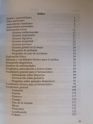 Diccionario médico vocabulario habitual 4 idiomas