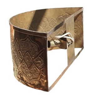 5 apliques de pared de bronce,vintage, antigua