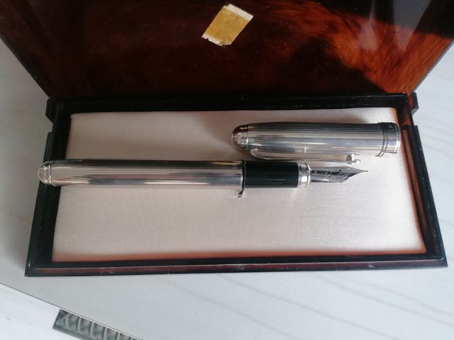 pluma estilográfica plata 925 Aurga