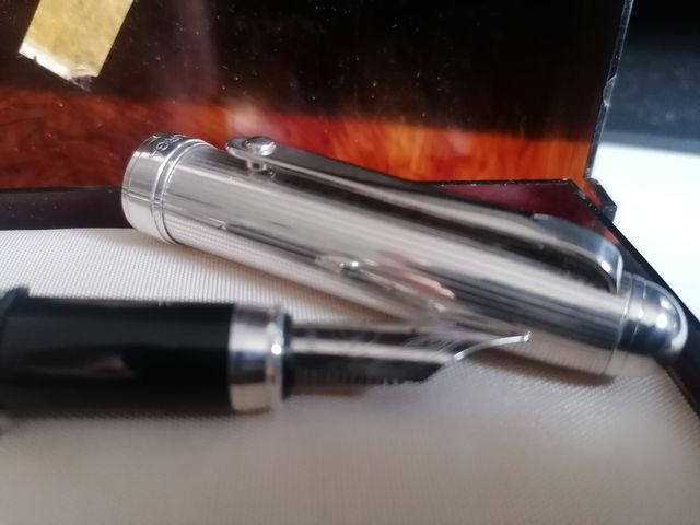 pluma estilográfica plata 925 Aurga