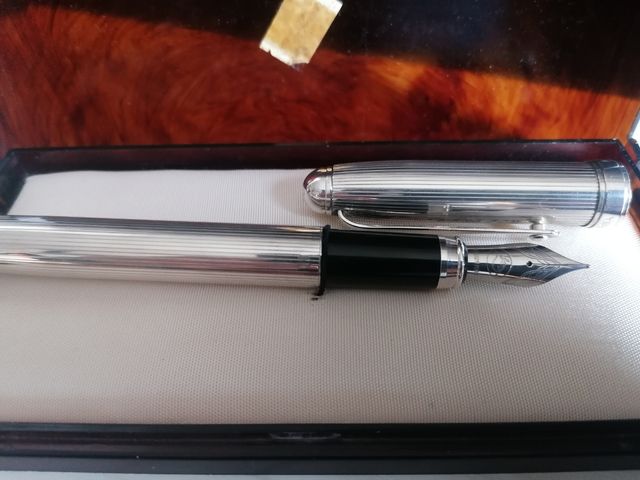 pluma estilográfica plata 925 Aurga