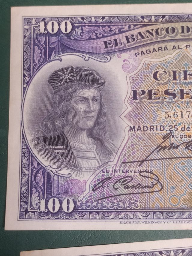 BILLETES-BANCO DE ESPAÑA-.