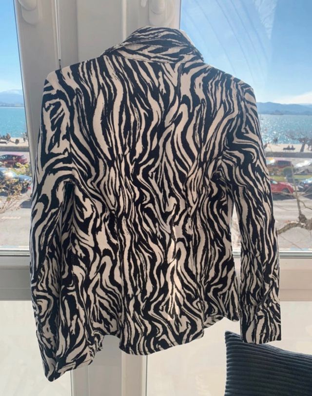 Camisa estampado cebra Bershka