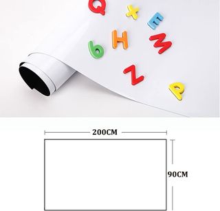 Pizarra Pared Magnética Adhesiva Blanca. Homvik 90