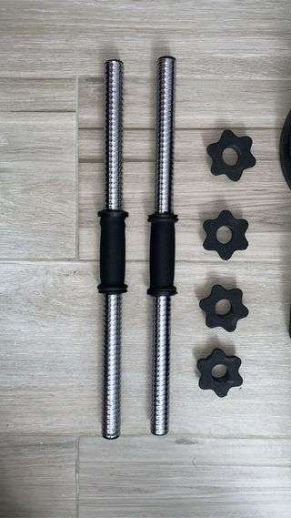 Juego de mancuernas/pesas ajustables 30KG 2 en 1.