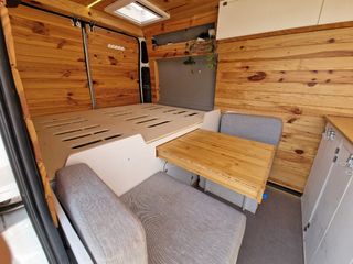 Cama camper con mesa furgo gran volumen kit camper