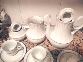 Juego café porcelana Irabia mod Ondina