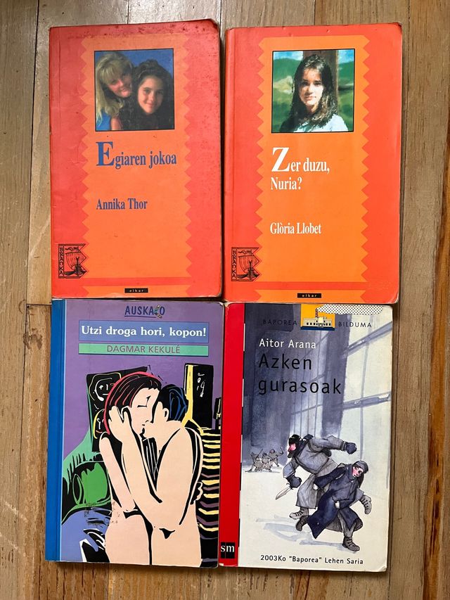 Pack libros para adolescentes en euskera