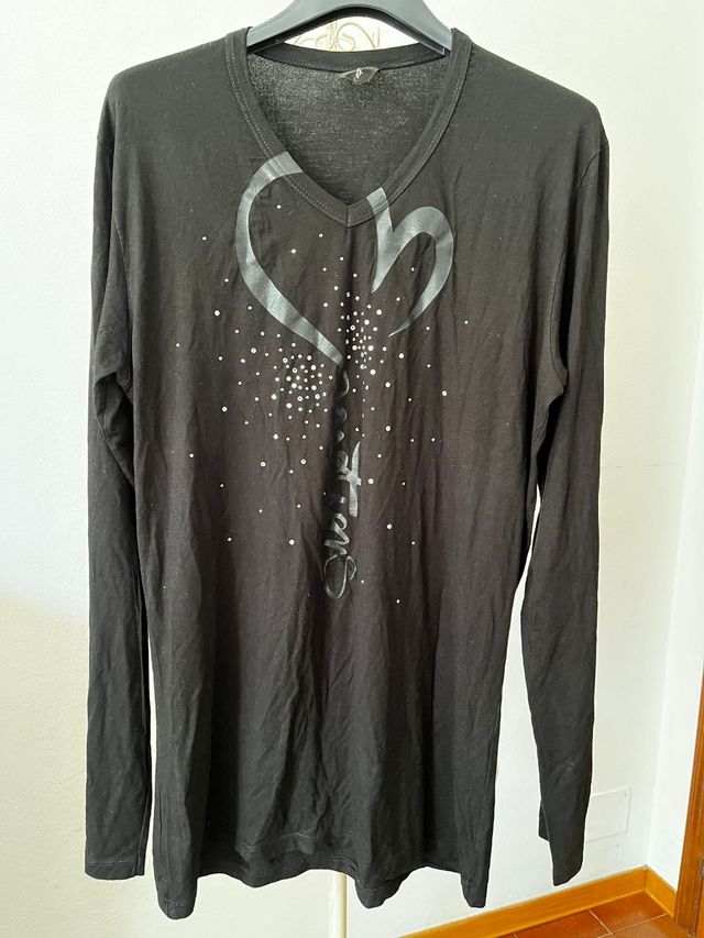 t shirt LOVE nera tg XL 