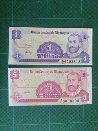 Billetes de Nicaragua