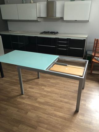 Mesa de cristal para cocina o salon!! Oferta!!