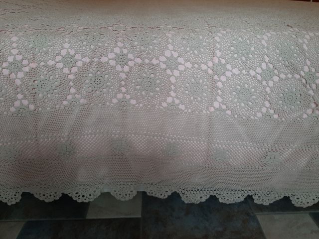 Copriletto matrimoniale uncinetto vintage