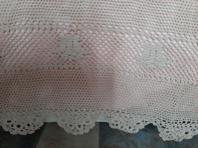 Copriletto matrimoniale uncinetto vintage