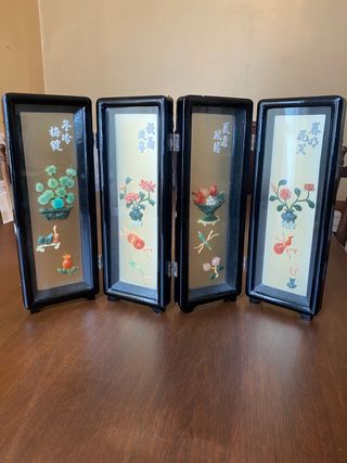 Pequeño biombo antiguo Japonés