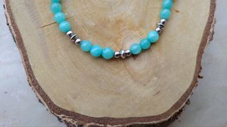 Bracciale amazzonite e acciaio