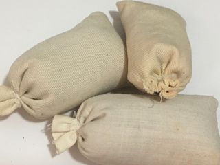 Miniatura, 3 sacos de granero, pesebre, maquetas