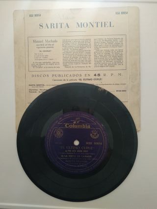 Disco single Sarita Montiel "El Último Cuplé"