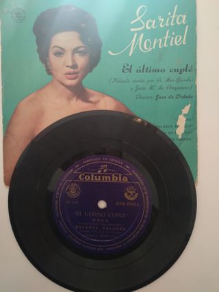 Disco single Sarita Montiel "El Último Cuplé"